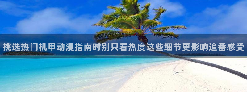 10count动漫:挑选热门机甲动漫指南时别只看热度这些细节更影响追番感受