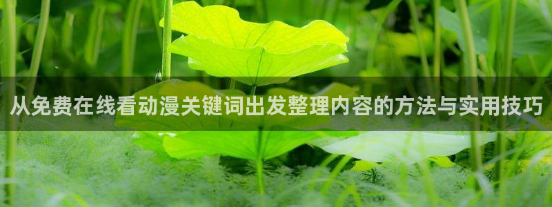 动漫推荐在线观看:从免费在线看动漫关键词出发整理内容的方法与实用技巧